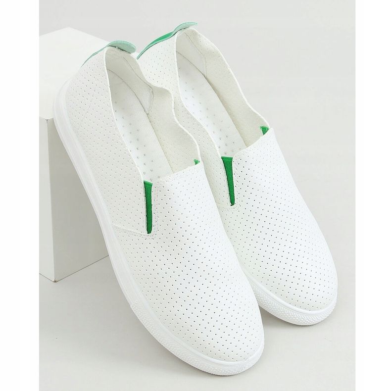 Slip-on fehér LA45 Green cipők zöld 1