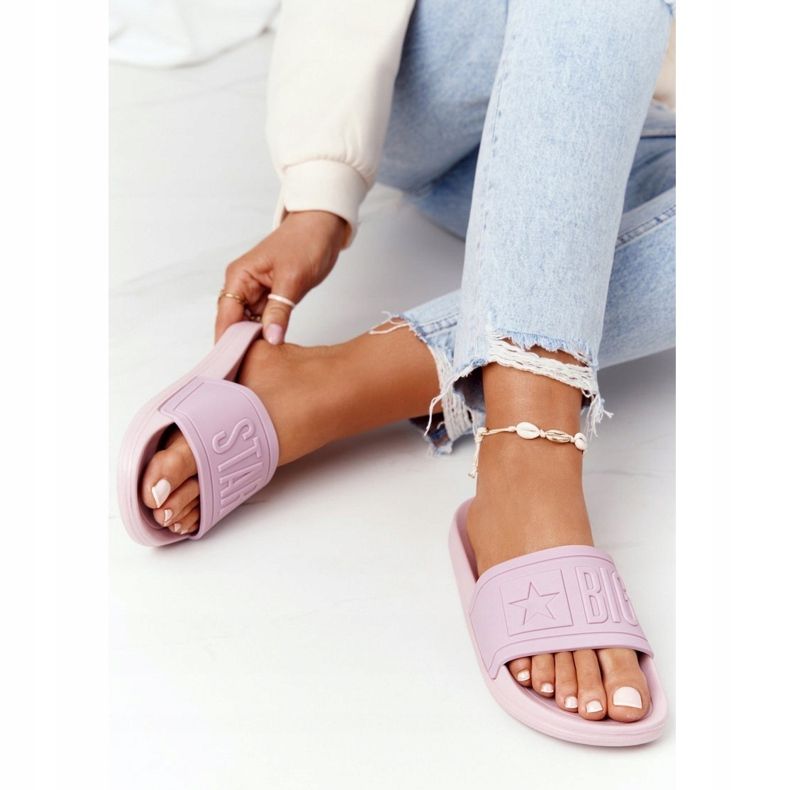 Női papucs Big Star HH274A041 Powder Pink rózsaszín 2