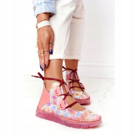 Női bőrcsizma Maciejka Pink 04457-15 kék narancssárga rózsaszín zöld sárga 1