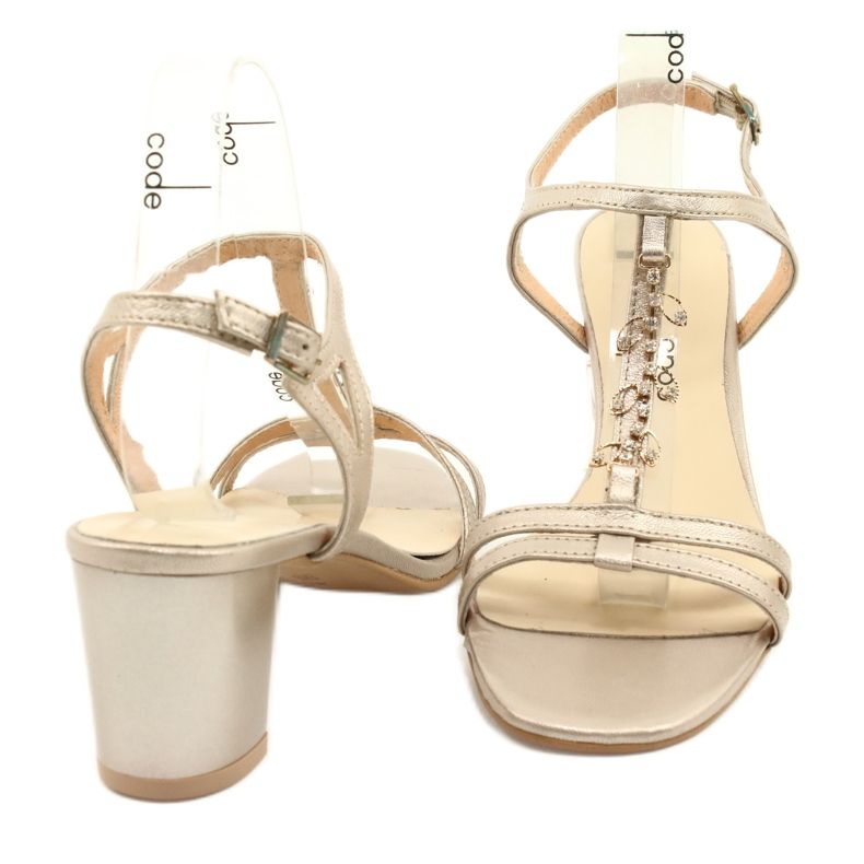 Arany szandál a poszton a Zircon Espinto S352 -vel aranysárga 4