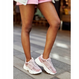 Női sportcipő Memory Foam Big Star HH274258 Violet ibolya rózsaszín 2