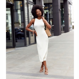 Velúr magas sarkú szandál S.Barski LJ432-1 Bézs 2