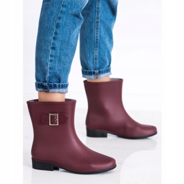 SHELOVET Gumis galushes csattal piros 1