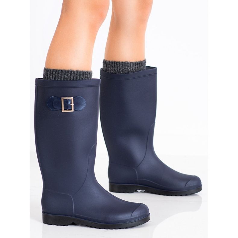 SHELOVET Magas gumi galushes sötétkék kék 1