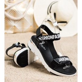 Filippo Bőr divat szandál fekete 1