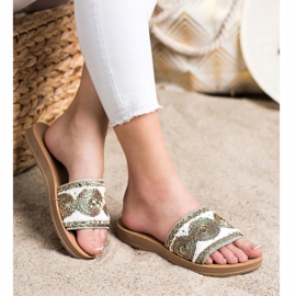 Bona Stílusos papucs fehér szürke 1