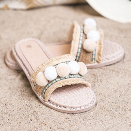 SHELOVET Papucs pomponokkal barna 2