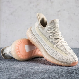 SHELOVET Textil cipők a platformon bézs 1