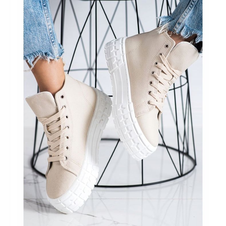 Goodin Magas divatú cipők bézs 1