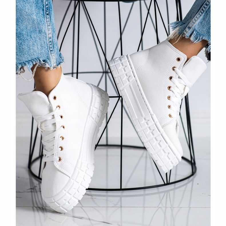 Goodin Magas divatú cipők fehér 2