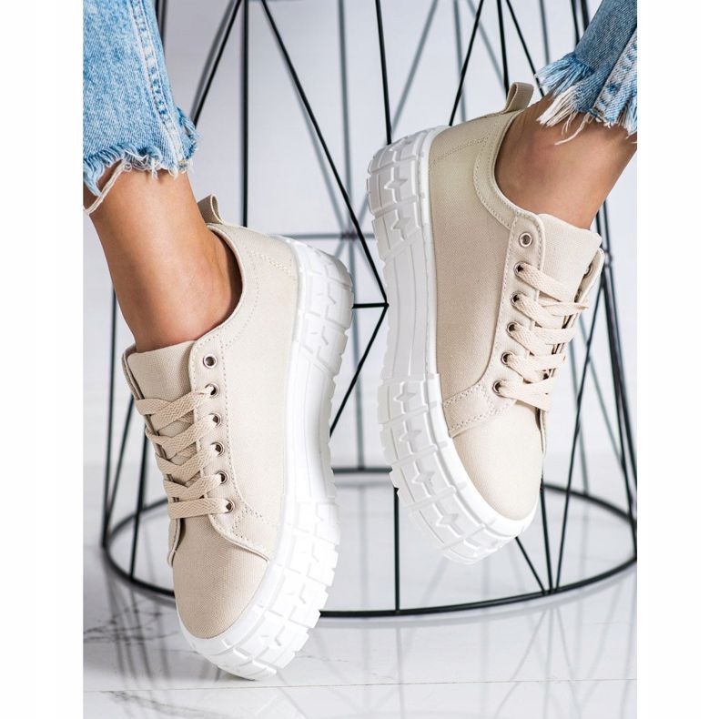 Goodin Bézs színű divatcipők Cipők barna 1