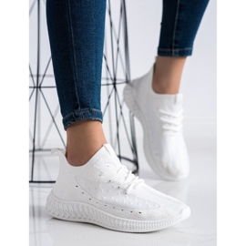 SHELOVET Fehér textil cipők 3