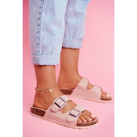 EVE Női papucs parafa dugóval csattal Pink Si Senor rózsaszín 3