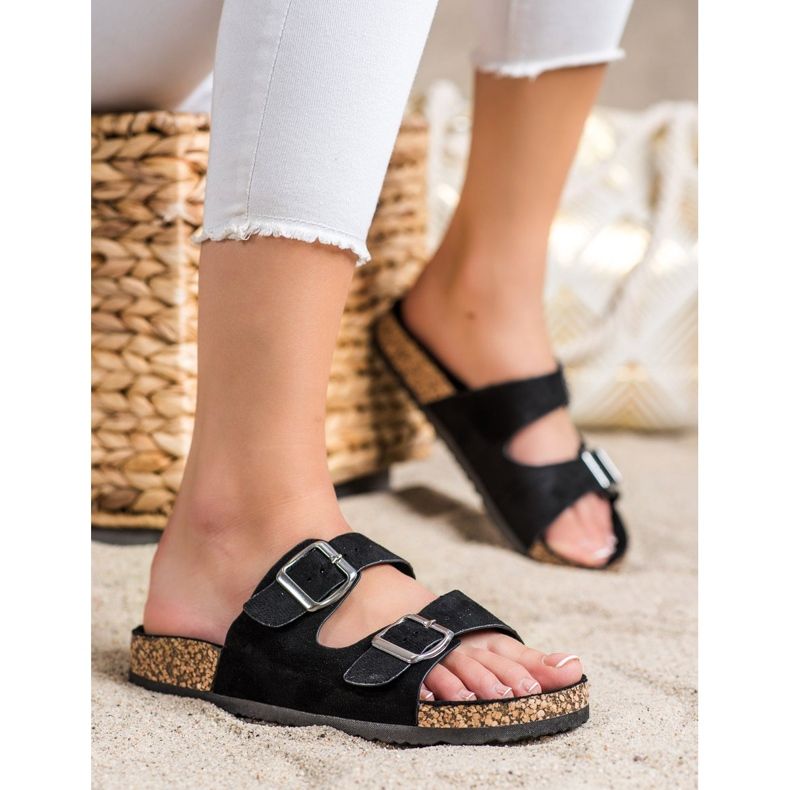 Evento Alkalmi papucs csattal fekete 2 Evento Alkalmi papucs csattal fekete 2