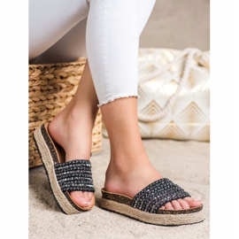 Groto Gogo Fekete papucs csapokkal 1