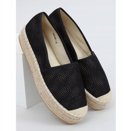 Fekete női espadrilles A666-ESP-1 Black 1 Fekete női espadrilles A666-ESP-1 Black 1