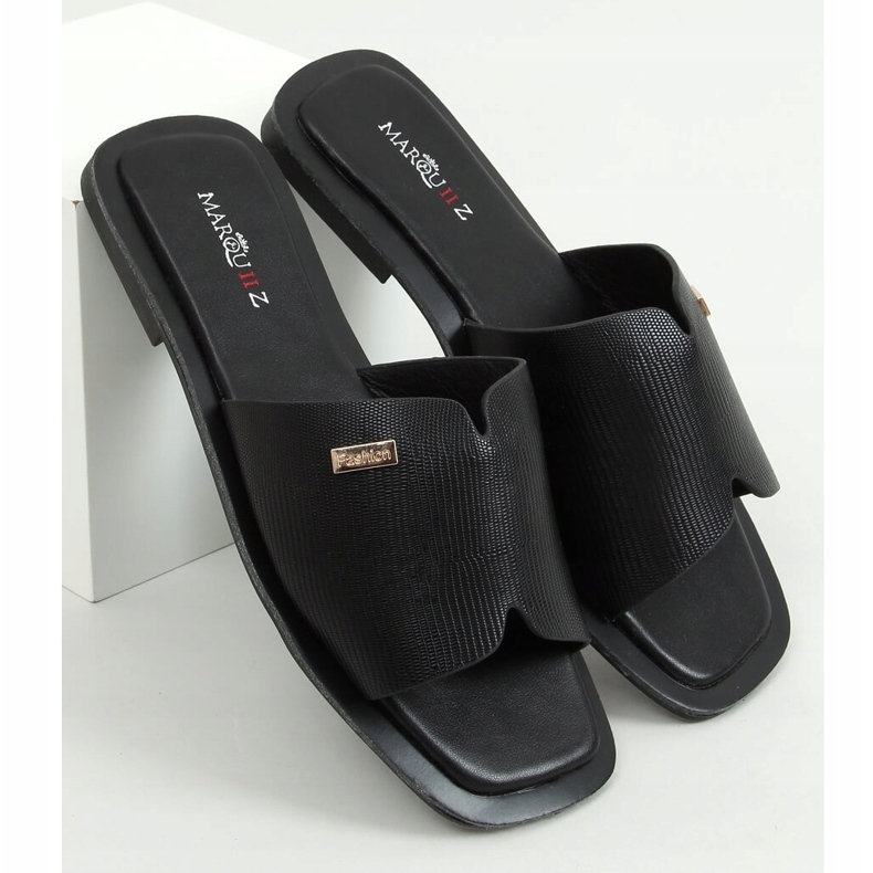 Fekete női fekete papucs 3526 Fekete 1