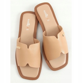 Női bézs papucs 3526 Camel 1