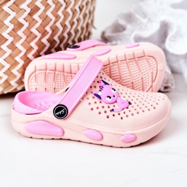 Gyermek rózsaszín Crocs rózsaszín papucs Olivia 1 Gyermek rózsaszín Crocs rózsaszín papucs Olivia 1