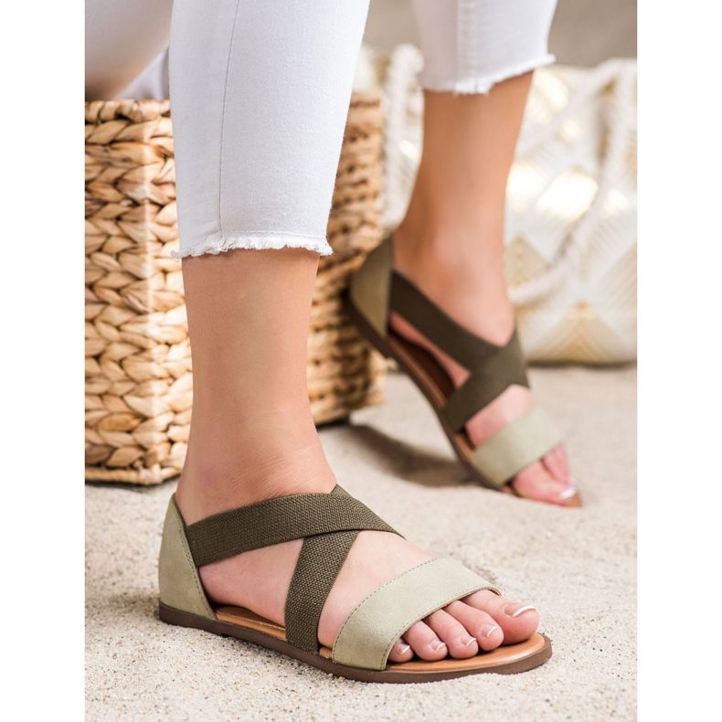 Kényelmes, csúszós szandál, Sergio Leone zöld 1 Kényelmes, csúszós szandál, Sergio Leone zöld 1