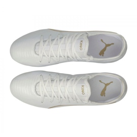 Puma King Pro M Fg 09 futballcipő fehér fehér 2