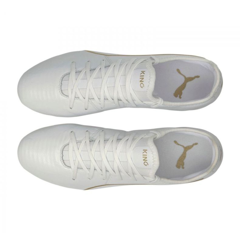 Puma King Pro M Fg 09 futballcipő fehér fehér 2