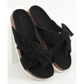 Fekete parafa papucs 7853 Fekete 1