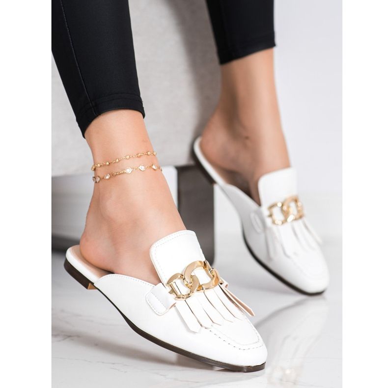 Seastar Stílusos papucs díszítéssel fehér 1 Seastar Stílusos papucs díszítéssel fehér 1