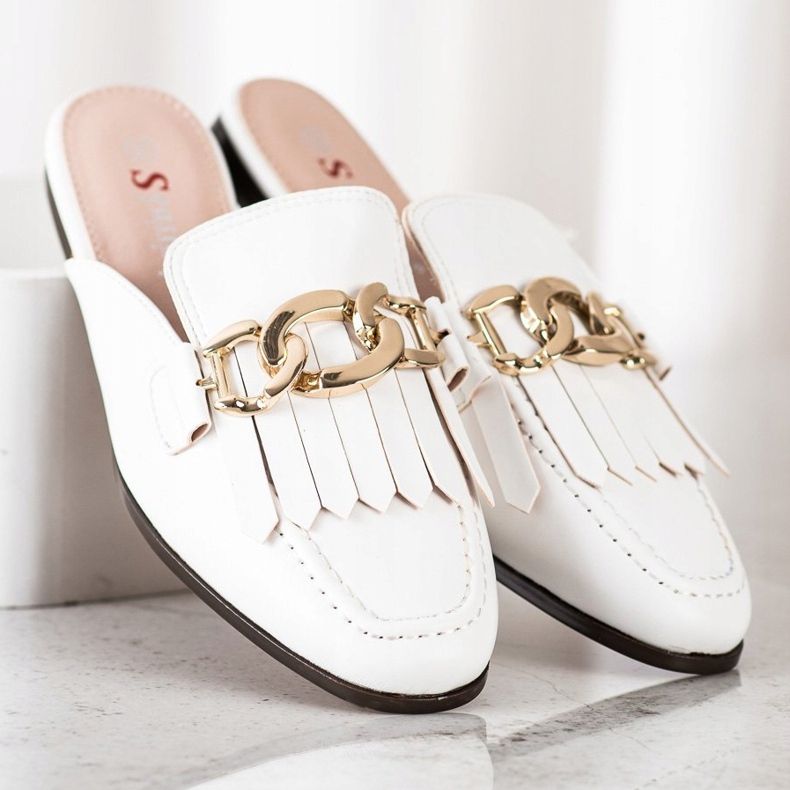 Seastar Stílusos papucs díszítéssel fehér 2 Seastar Stílusos papucs díszítéssel fehér 2