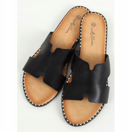 Fekete női fekete papucs SL1525 Fekete 1