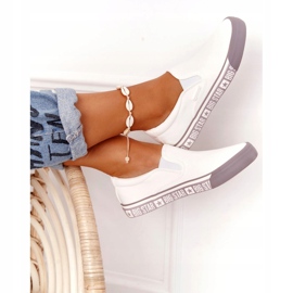 Női cipők Slip-on Big Star HH274007 Fehér 1