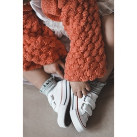 Gyermek alacsony cipők tépőzárral Big Star HH374095 Fehér 8