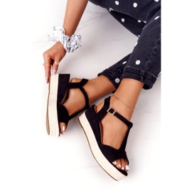 PG1 Fekete Graciosa Wedge szandál 9R93 Fekete 1