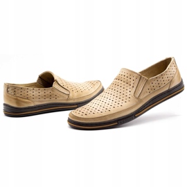 Polbut Férfi áttört cipő 2107P, bézs 5