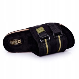 Férfi profilozott papucs Big Star HH174058 Black fekete 1