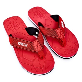 Férfi papucs Big Star HH174819 Red piros 1