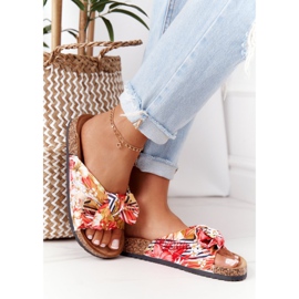 PS1 Papucs a sárga parafa talpán, Wendy virágokkal sokszínű 2 PS1 Papucs a sárga parafa talpán, Wendy virágokkal sokszínű 2