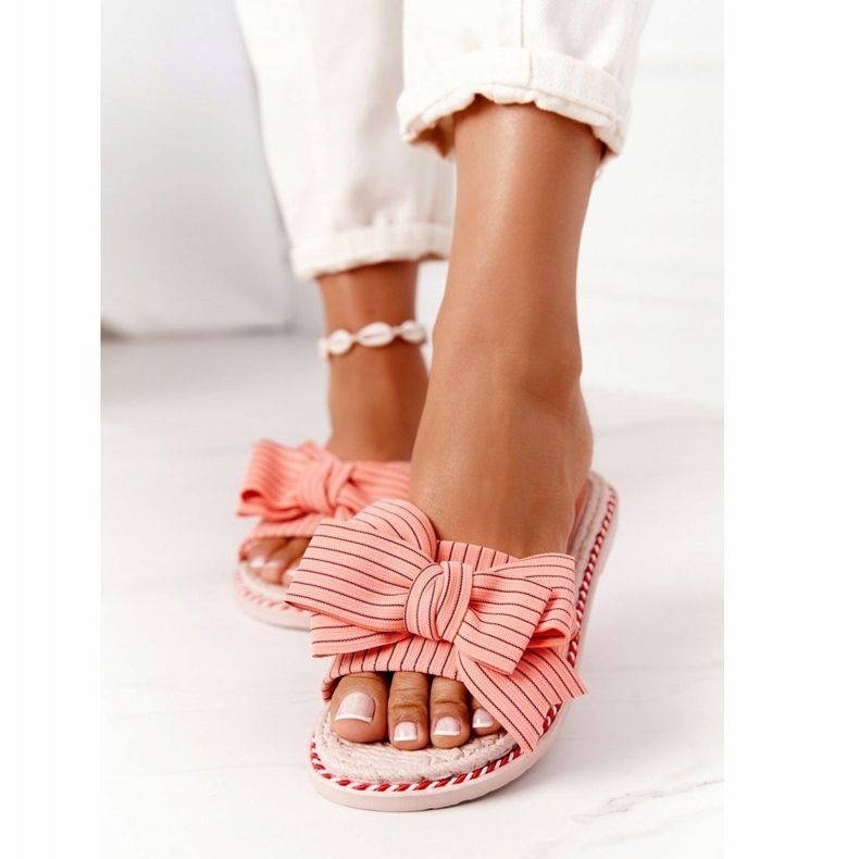 PS1 Gumi papucs rózsaszín Gabriell masnival 2