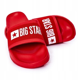Férfi Big Star HH174832 Piros papucs 1