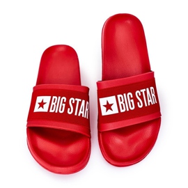 Férfi Big Star HH174832 Piros papucs 2
