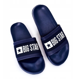 Férfi Big Star HH174833 Navy blue papucs sötétkék 2