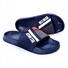 Férfi Big Star HH174837 Navy blue papucs sötétkék 2