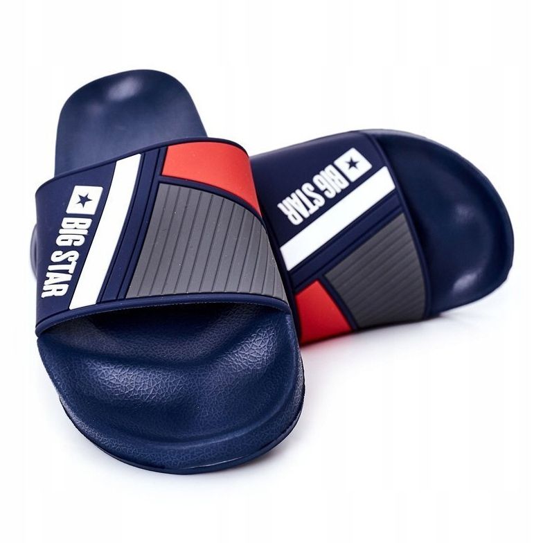 Férfi Big Star HH174837 Navy blue papucs sötétkék 1