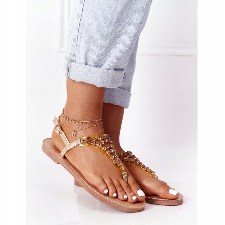 Szandál Flip-flop Stones Lu Boo Golden aranysárga 2