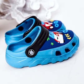 Gyermek habpapucs Crocs Blue Black Oscar fekete kék 1