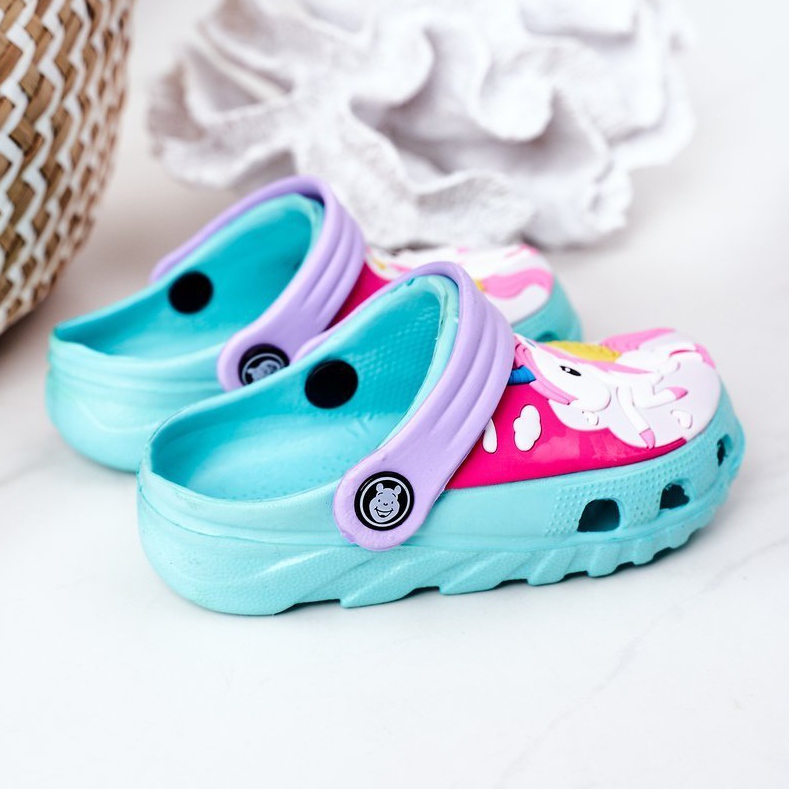 Gyermek habpapucs Crocs Green Violet Oscar ibolya zöld 1 Gyermek habpapucs Crocs Green Violet Oscar ibolya zöld 1