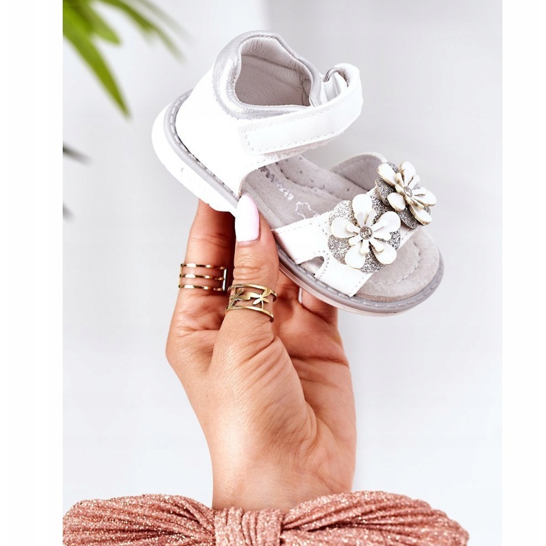 Apawwa Gyermek szandál fehér Maysa tépőzárral 1