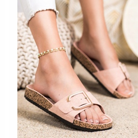 Anesia Paris Alkalmi velúrpapucs rózsaszín 1