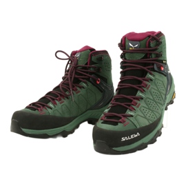 Salewa Ws Alp Trainer 2 Mid Gtx W 61383-5085 túracipő fekete zöld 2