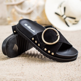 Renda Alkalmi papucs fekete 1